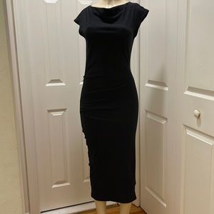 James Perse Dresses | James Perse Wide Strap Ruched Dress in Black Size 2